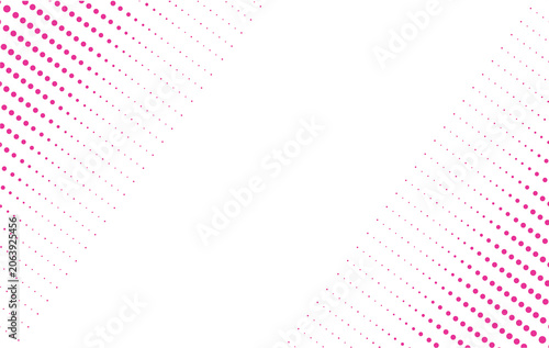 pink diagonal halftone dot gradient pattern for comic effects, poster backgrounds, and modern graphic design overlays on transparent background