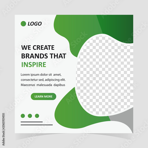 Brand Inspired Digital Marketing Social Media Post Template