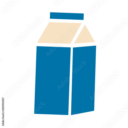 milk carton package colorful