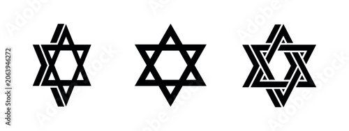 Vászonkép Star of David icons