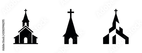 Fényképezés Church building icons