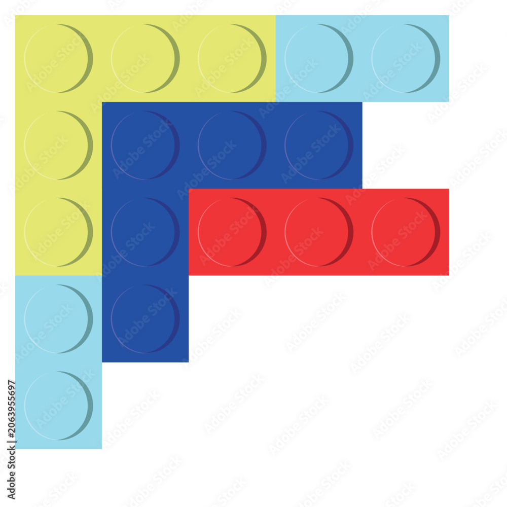Naklejka premium Lego Border