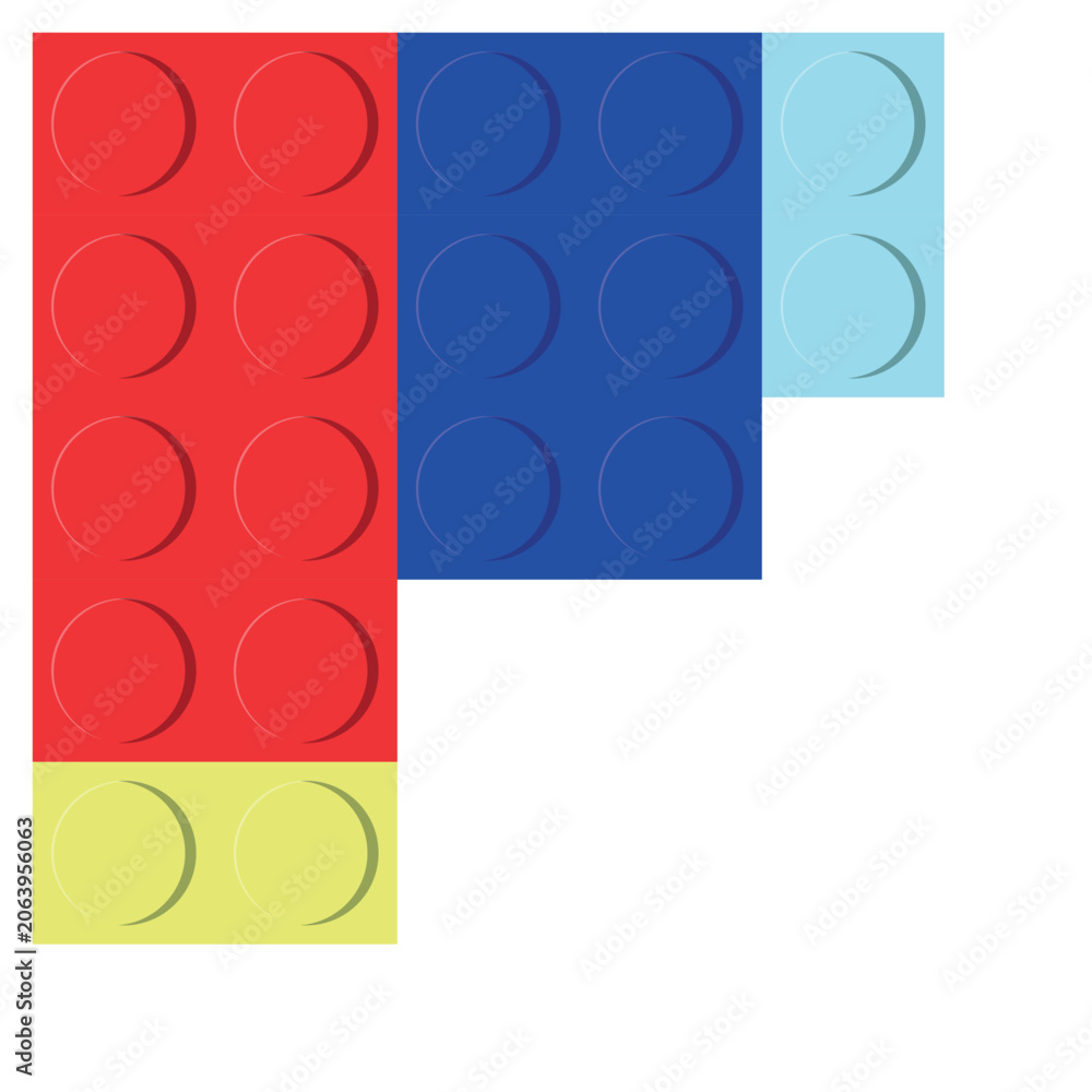 Naklejka premium Lego Border