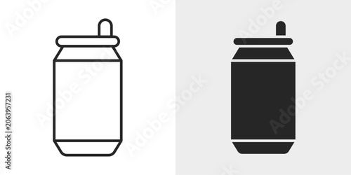 Quadro su tela Soda Can Icon represents carbonated beverages, soft drinks, and refreshment products