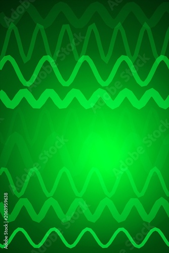 Green abstract wave pattern background