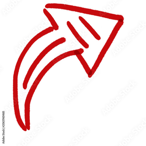 arrow sign brush hand drawn icon 