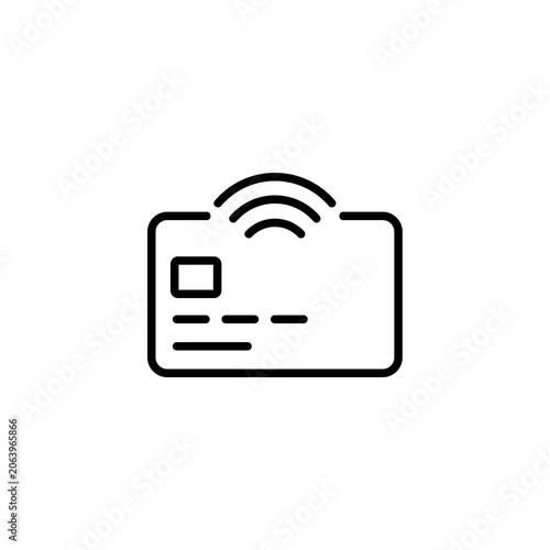 Contactless Credit Card NFC Icon