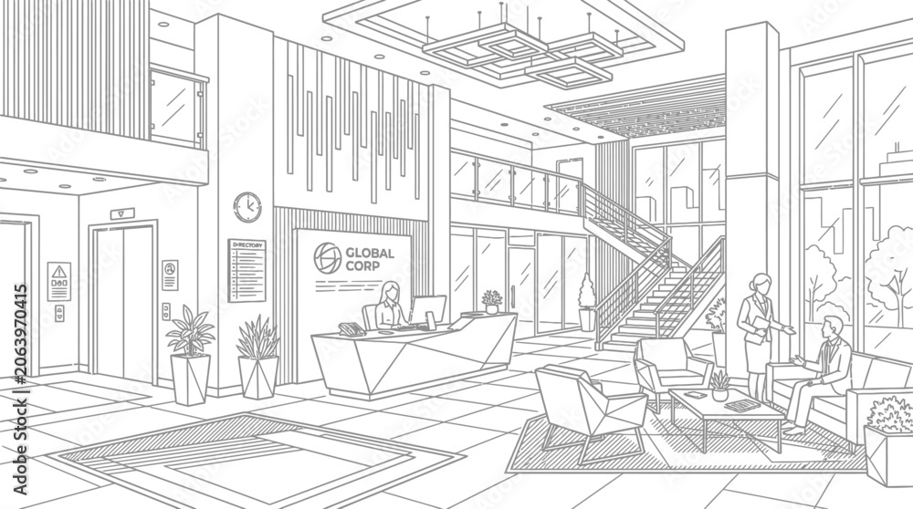 Fototapeta premium vector drawing of a house