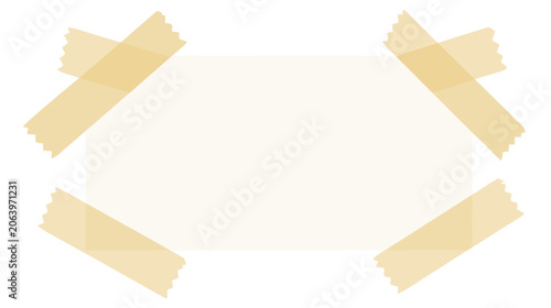 Sticky Tape Strips Crossed Over a Blank Area Flat Vector Illustration Adhesive Scotch Tape Textures for Mockup Design Scrapbook Elements Stationery Supplies Isolated on White Background