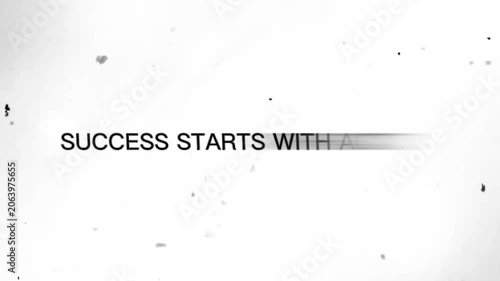 Blurry gray text on a white background with speckles and spots