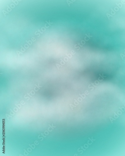 Abstract soft teal and white cloudy background
