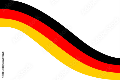 The German flag is flying on a white background