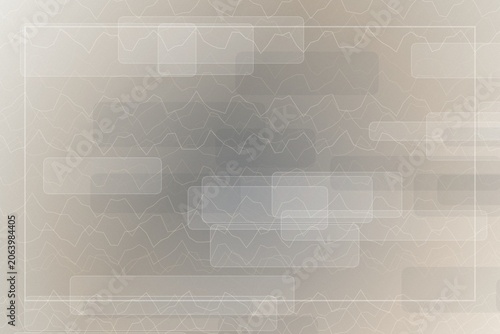 Abstract background with data graph and transparent boxes