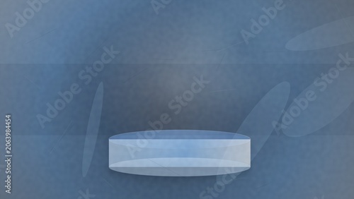 Abstract blue background with subtle geometric shapes and copy space