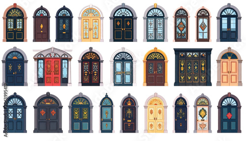 Collection of various doors and windows.