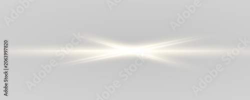 Foto Gold light streak PNG glows with soft radiant particles and smooth motion