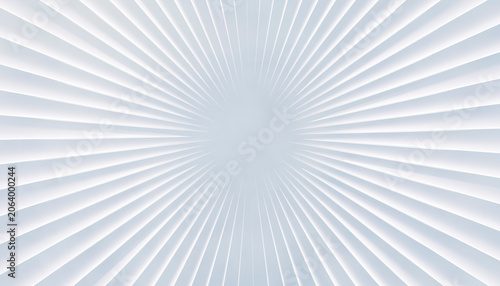 Abstract pattern of white radial lines converging to a central point on a light gray background.