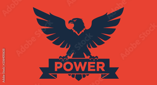 Majestic Eagle Silhouette with 