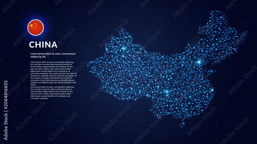 © Planet Caravan - Map of China. Digital and interconnected country highlighting most important cities. © Planet Caravan - Map of China. Digital and interconnected country highlighting most important cities.