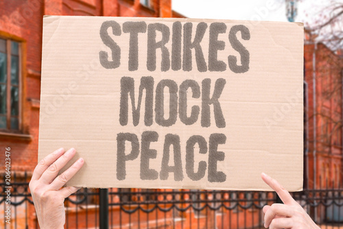 Photos "Strikes mock peace" Military action ridicules agreement