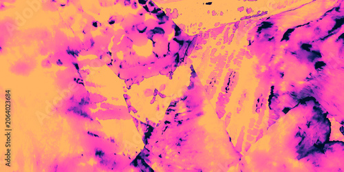 Obraz na plátně Multicolour Dirty Color Texture. Tye Die.