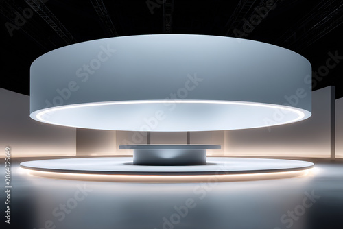 Modern minimalist showroom booth design