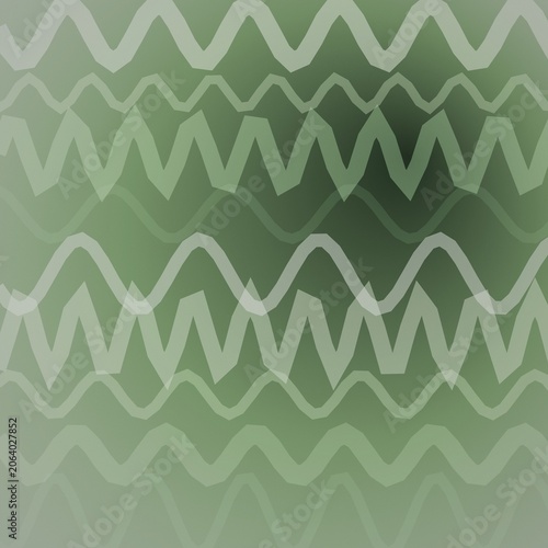 Abstract green wavy lines pattern background