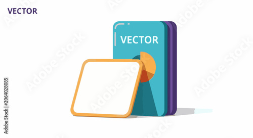 A vector graphic of a smartphone with a smaller screen