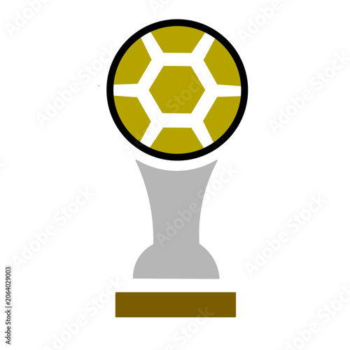 gold soccer ball trophy