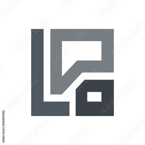 Abstract geometric letter logo design.