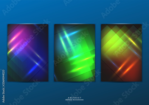 Flat vector. Minimal geometric background. Dynamic shapes composition. Eps10 vector.