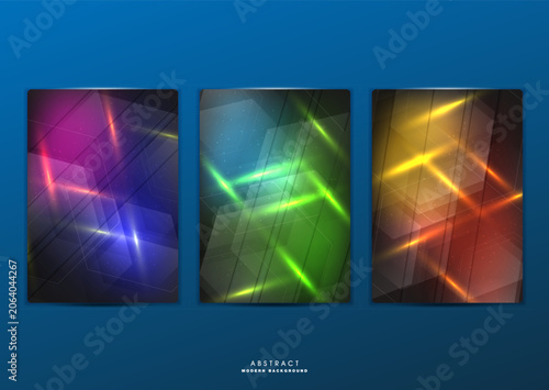Flat vector. Minimal geometric background. Dynamic shapes composition. Eps10 vector.