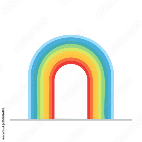 Rainbow arch vector design