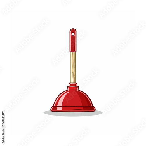 Red traffic light 3D render isolated