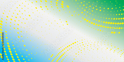 Gradient texture background pattern green white blue and yellow halftone dots with digital technology background. new eps future abstrack vector