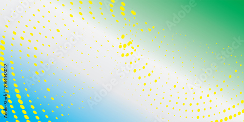 Gradient texture background pattern green white blue and yellow halftone dots with digital technology background. new eps future abstrack vector