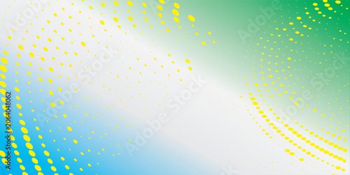 Gradient texture background pattern green white blue and yellow halftone dots with digital technology background. new eps future abstrack vector