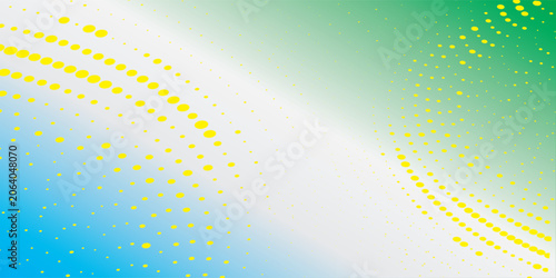 Gradient texture background pattern green white blue and yellow halftone dots with digital technology background. new eps future abstrack vector