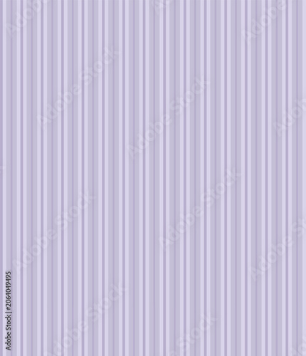 Seamless vertical stripe pattern in soft pastel lavender and pale purple tones. Minimalist vintage design for textile, fabric, wallpaper, wrapping paper  nursery or interior decor