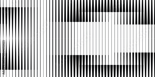 Black and white striped halftone gradient strips. Fading line gradation background. Repeating linear pattern backdrop. vector eps 10