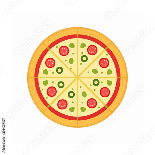Flat design target with concentric rings