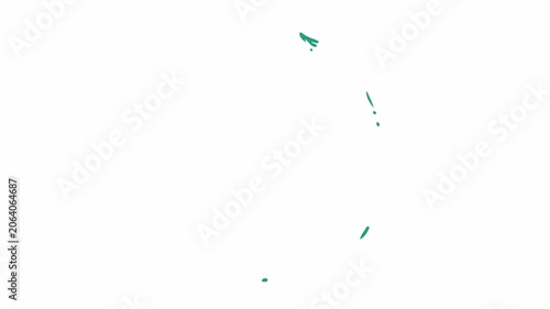 Hand Drawn Arrow Animation 4K Seamless Loop with Alpha Channel