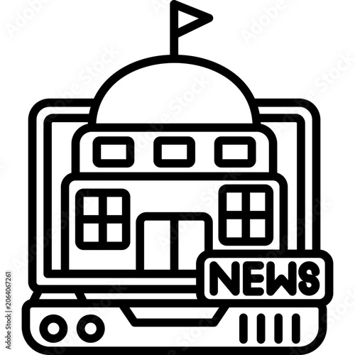 Parliament News Line Icon