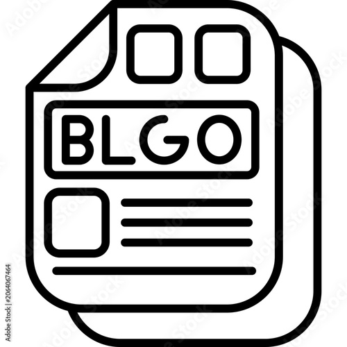 Journalism Blog Line Icon