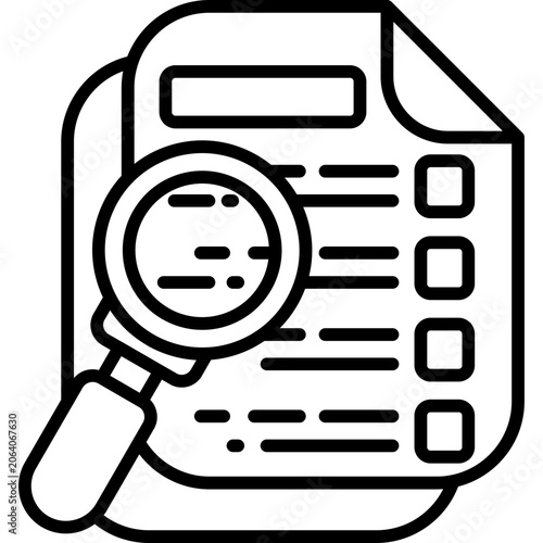 Source Verification Line Icon