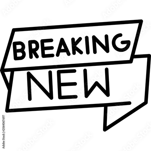 Breaking News Line Icon