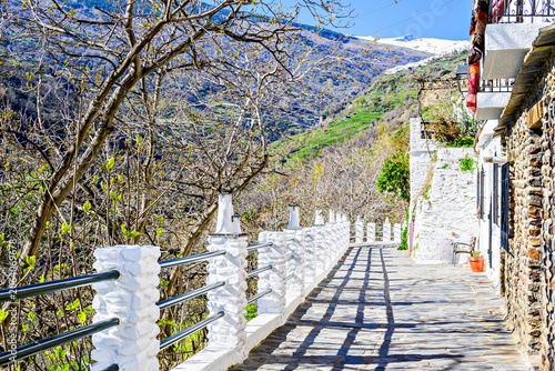 Pampaneira, in the Alpujarra region of Granada, with its narrow, steep streets and water channels running through them