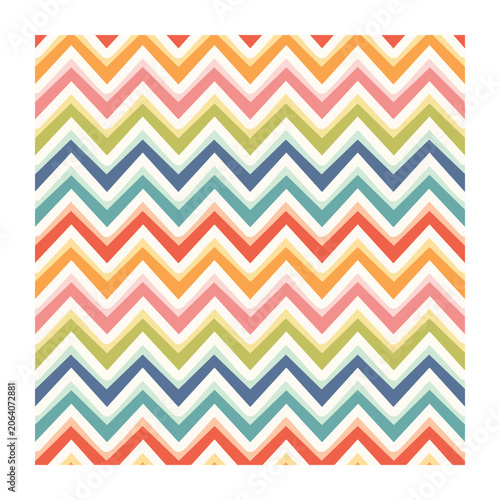 Geometric zigzag striped pattern vector
