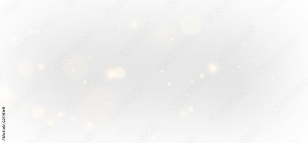 Fototapeta premium Golden dust particles on a soft transparent abstract background