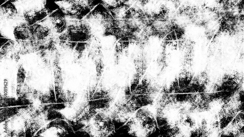Fotografia Hand-Drawn Monochrome Abstract Illustration